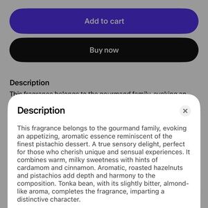 Gourmand Fragrance with Pistachio and Tonka Bean